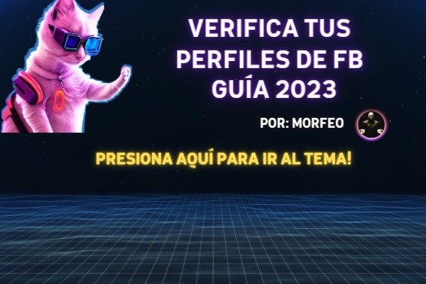 Verifica tus perfiles de FB - GUÍA 2023